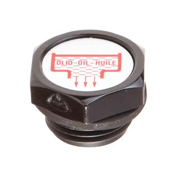 J.W. Winco J.W. Winco 6312017 Nylon Plastic Threaded Plug with Drain Symbol - G 1/2" Pipe Thread TO-26-G1/2-M-1 - main